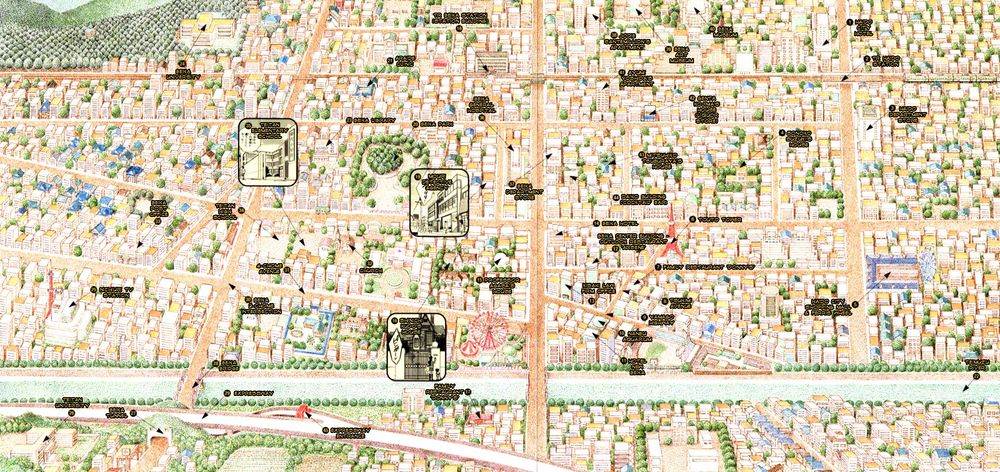 Map of Beika taken from Detective Conan Drill: The Decipherment of Conan.