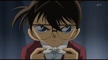 Conan wearing a white version of his bow tie.[104]